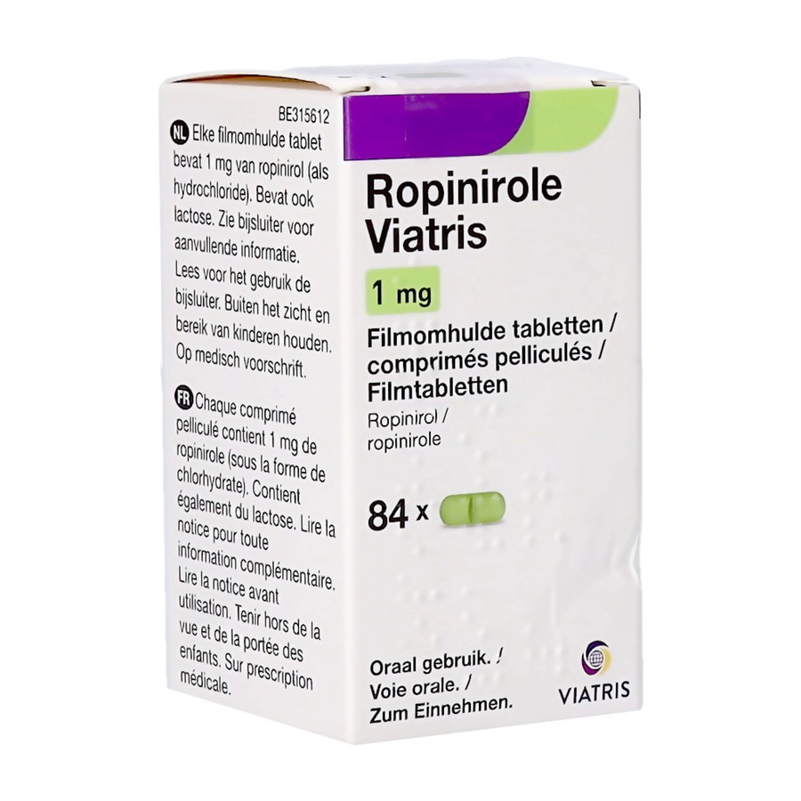 Ropinirole Viatris 1mg Tabl 84