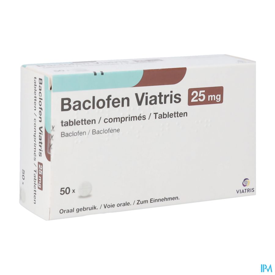 Baclofen Viatris 25mg Comp 50 Baclofen Viatris 25mg Comp 50