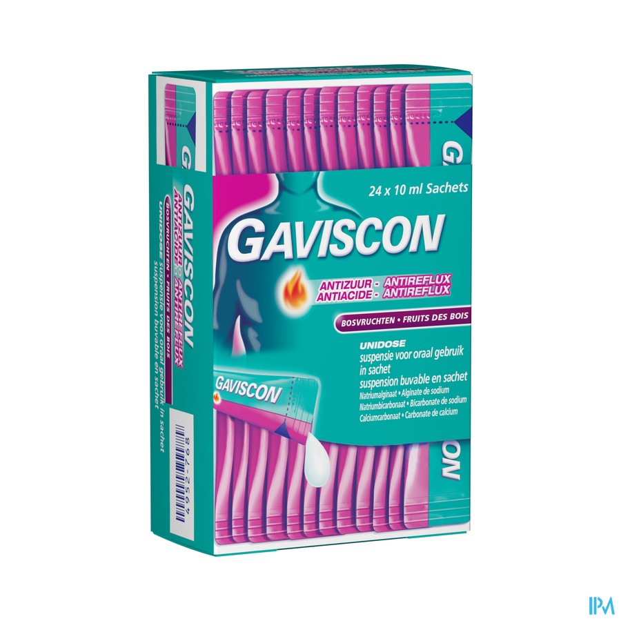 Gaviscon A/acide-a/reflux Fruits Bois Susp. Sach24