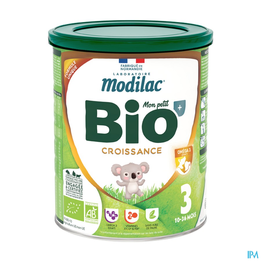MODILAC MON PETIT BIO+ 3 PDR 800G