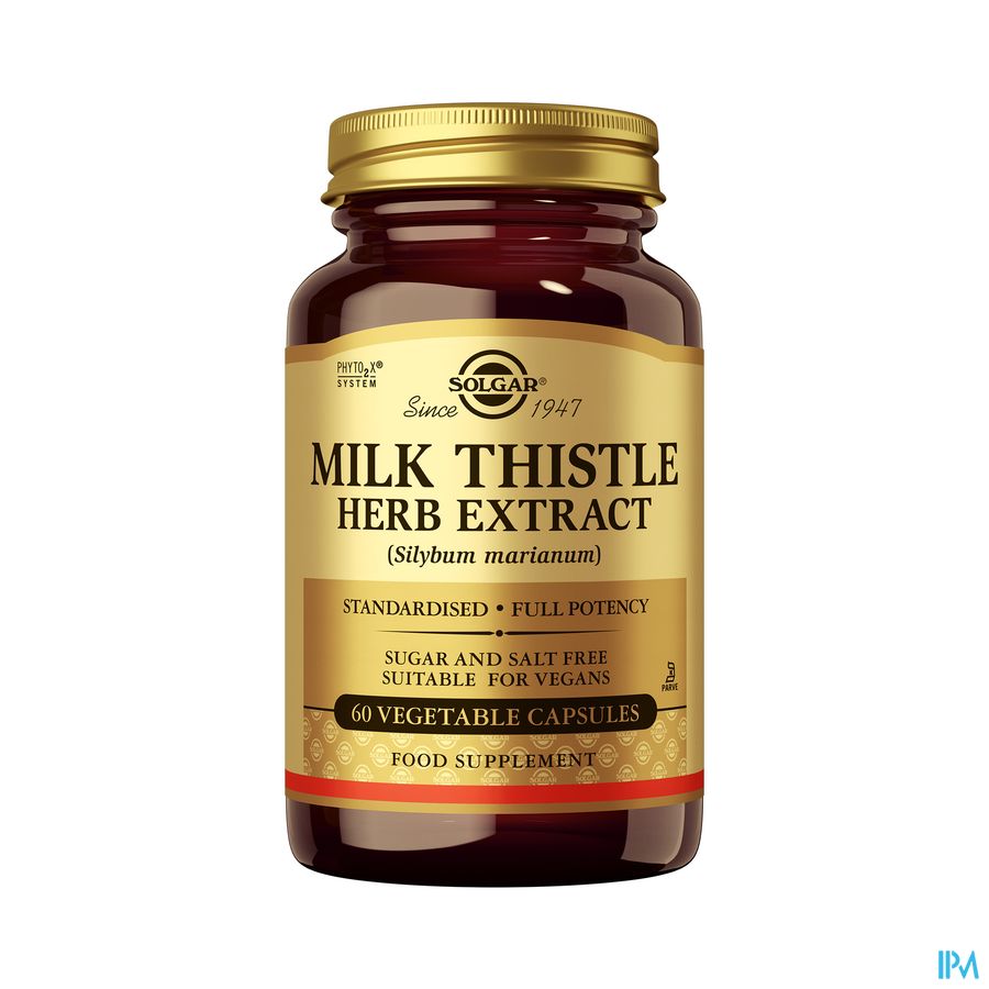 Milk Thistle Herb Extract (mariadistel) V-caps 60 Milk Thistle Herb Extract (mariadistel) V-caps 60
