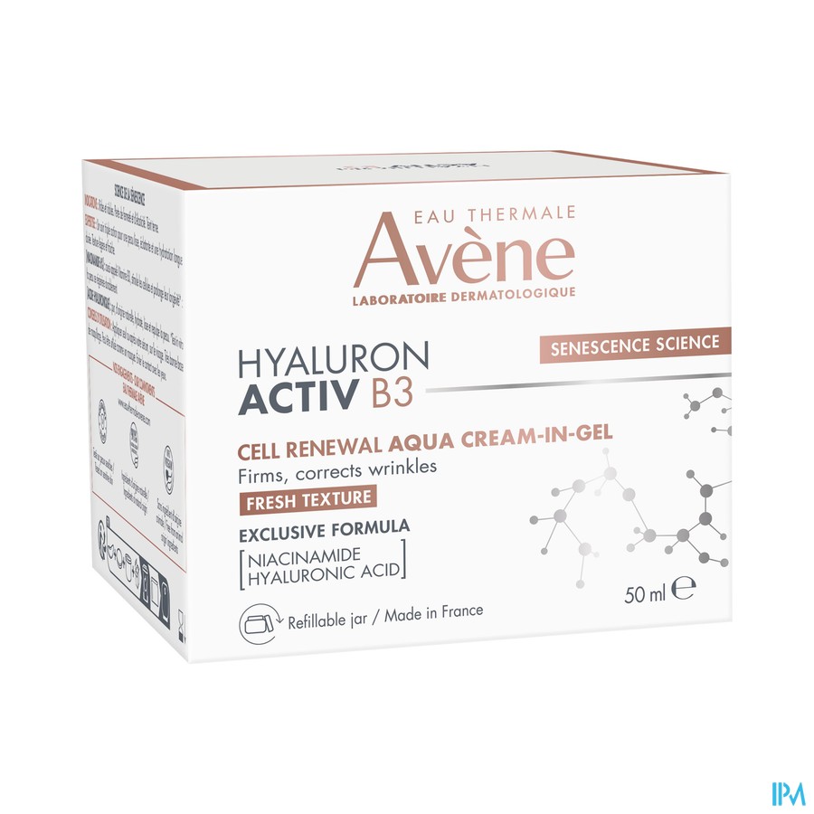 AVENE HYALURON ACTIV B3 GELCR 50ML