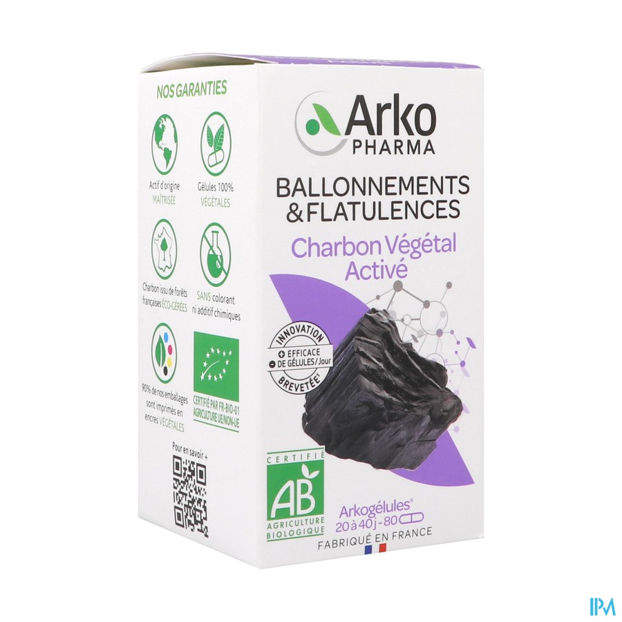 ARKOG CHARBON VEGETAL BIO GELUL 80
