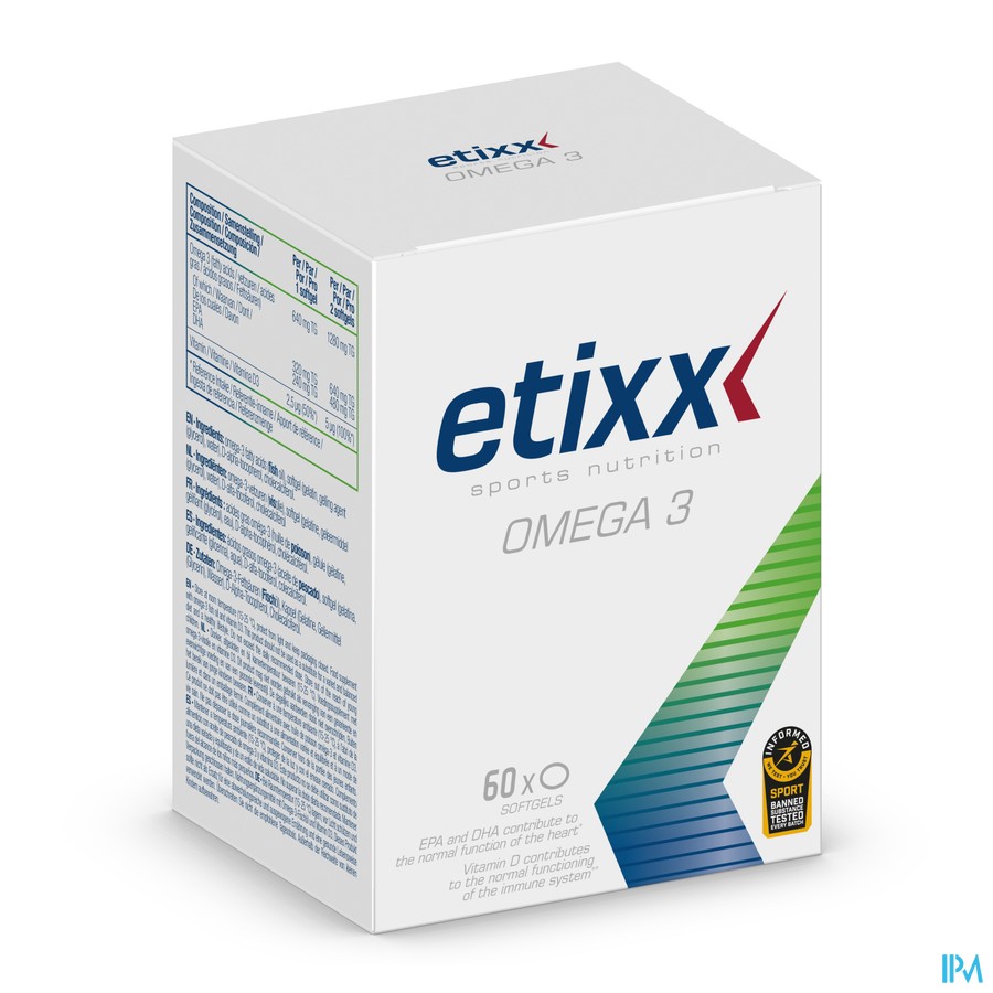 Etixx Omega 3 Softgels 60