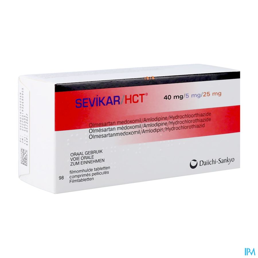 Sevikar Hct 40mg/5mg/25mg Filmomh Tabl 98 Sevikar Hct 40mg/5mg/25mg Filmomh Tabl 98