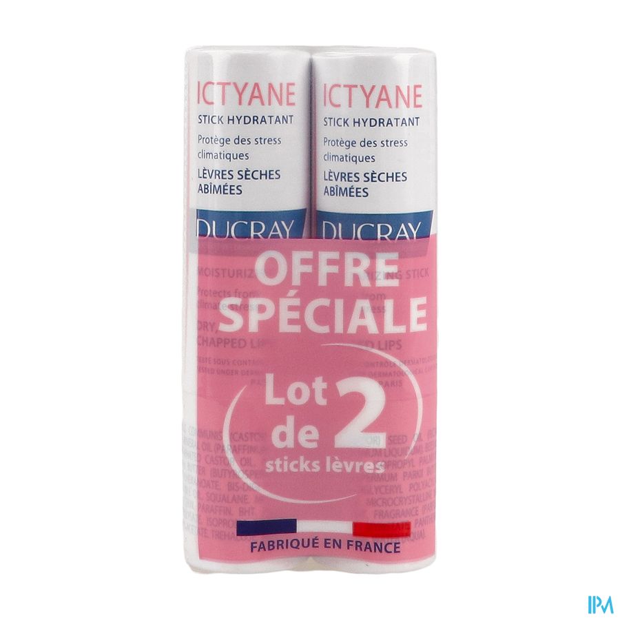 ICTYANE STICK HYDR LEVRE 3GX2