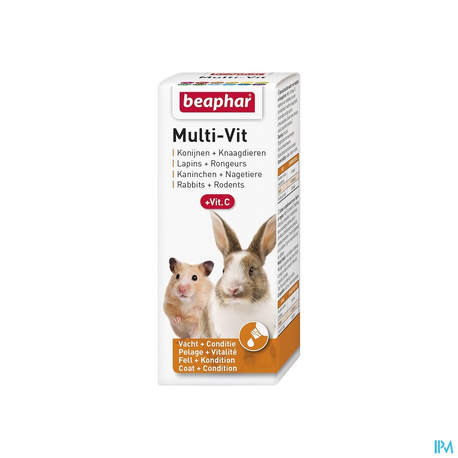 Beaphar Multi-vit Konijnen Knaagdieren 50ml