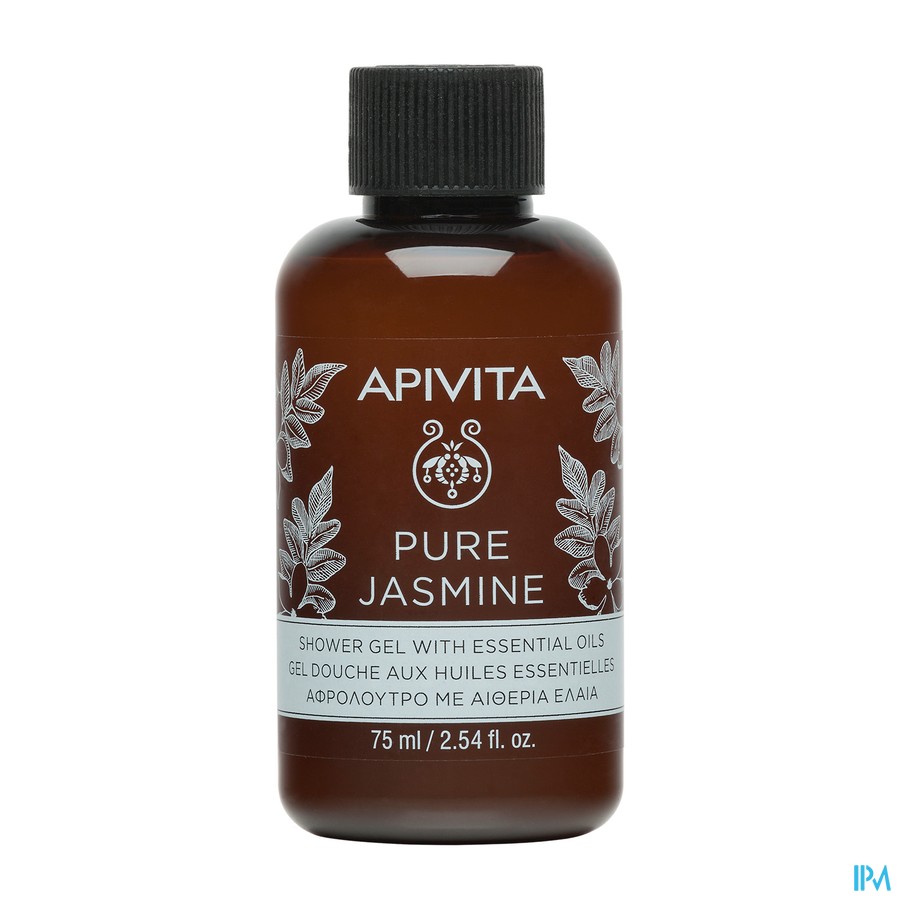 Apivita Pure Jasmine Shower Gel Ess Oils 75ml