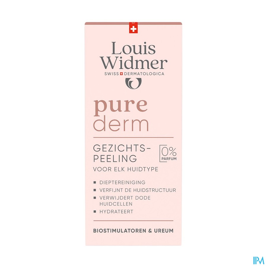 Widmer Purederm Gezichtspeeling Zonder Parfum 50ml