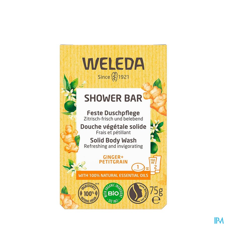 Weleda Shower Bar Gember + Petit Grain 75g