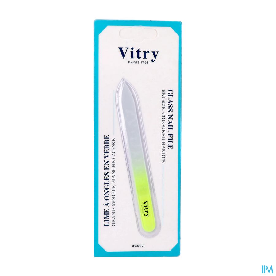 Vitry Glasvijl Heft In Fluo Geel