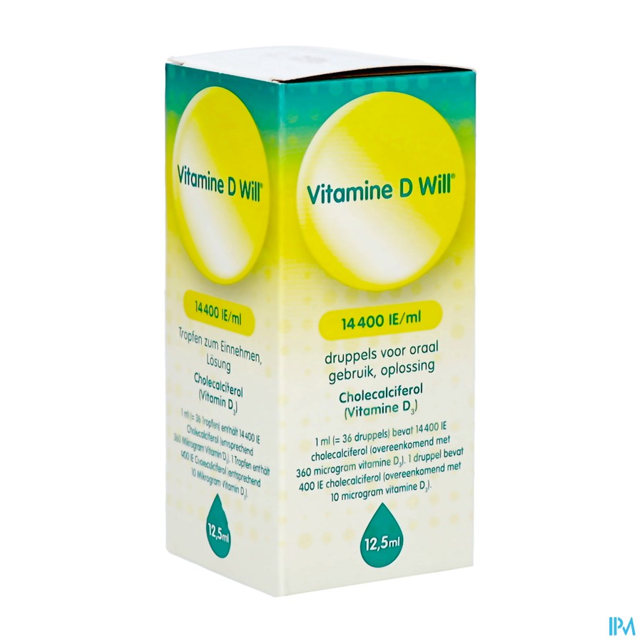 Vitamine D Will 14400ie Druppels Oraal Opl 12,5ml