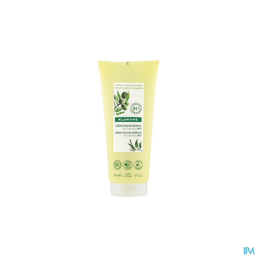 Klorane Lichaam Douchecr Amandelmelk 200ml