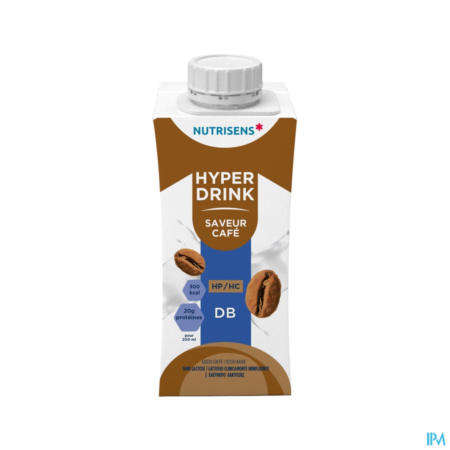 Nutrisens Hyperdrink Db Lactosevrij Koffie 4x200ml
