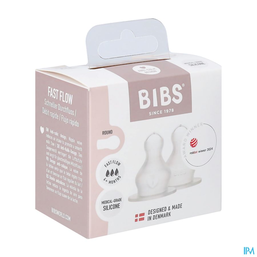 Bibs Zuigfles Spenen Siliconen Duopack Fast