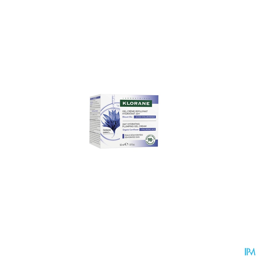 Klorane Gezicht Korenbl.bio Gel Cr Hydra Opv.50ml