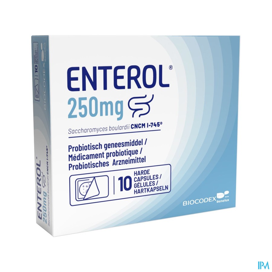 Enterol 250mg Caps Harde Dur S/blister 10x250mg