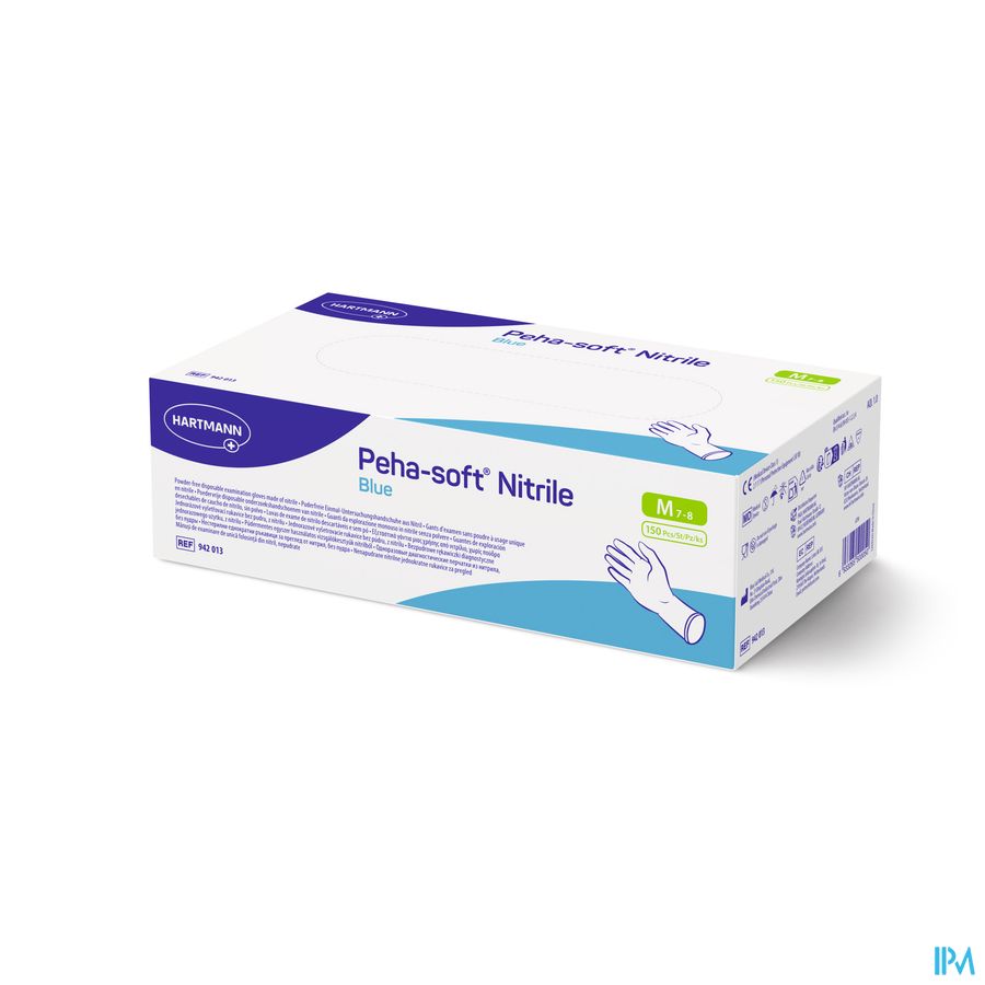 Peha Soft Handschoen Nitrile Blauw M 150 9420132