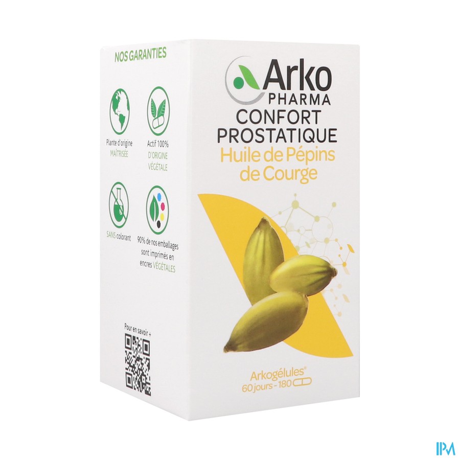 ARKOG HUILE PEP COURGE CAPS 180