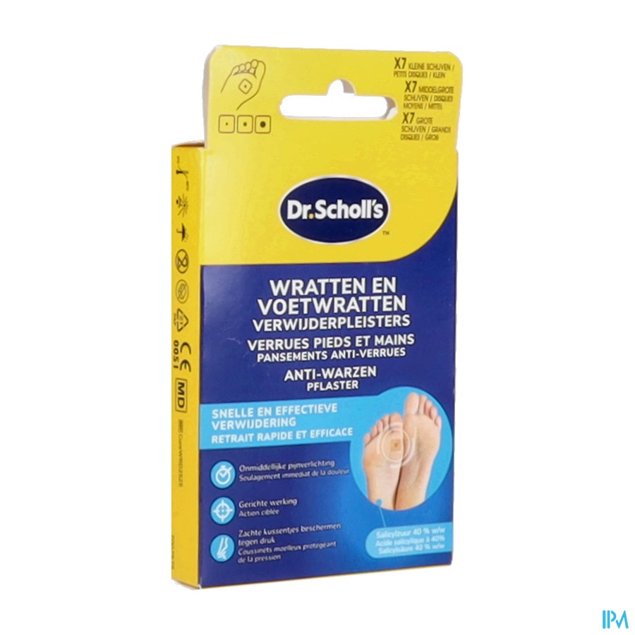Scholl Wratten&voetwratten Verwijderpleisters 21