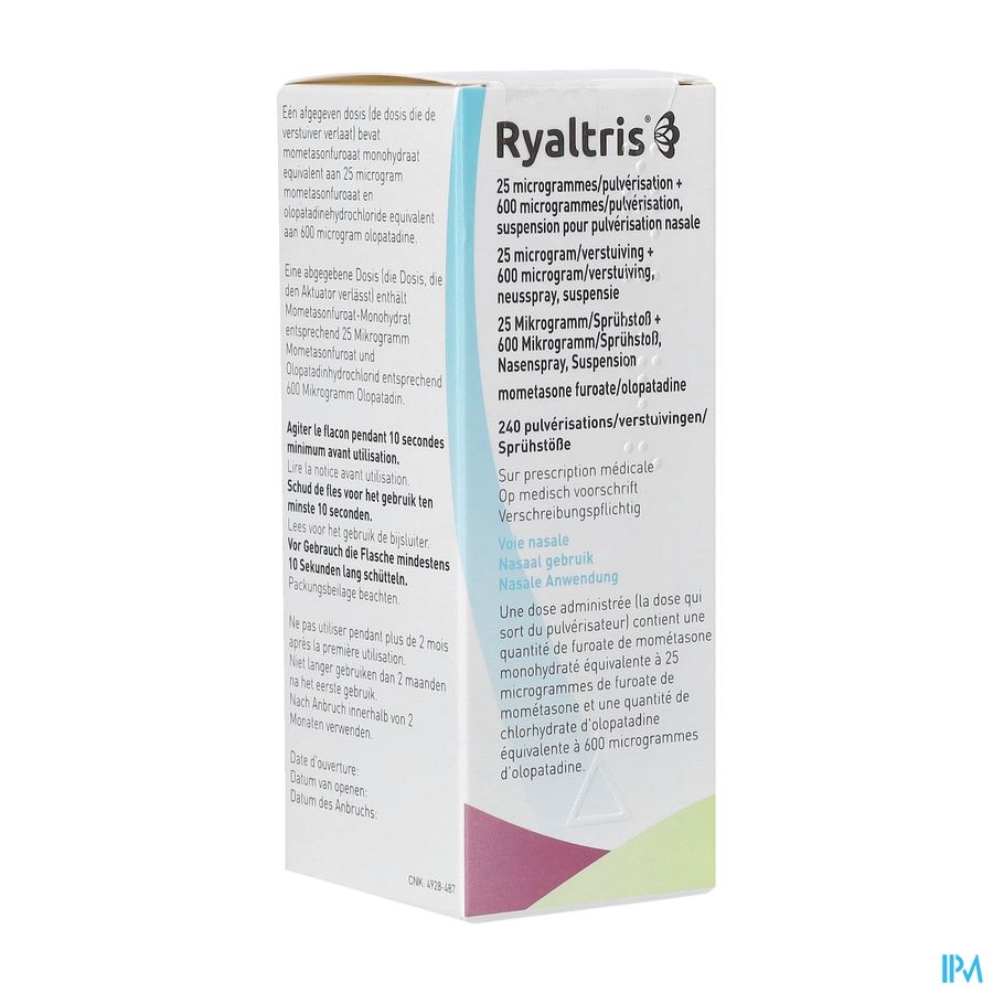 Ryaltris 25mcg+600mcg/pulv Neusspray 240pulv Pip