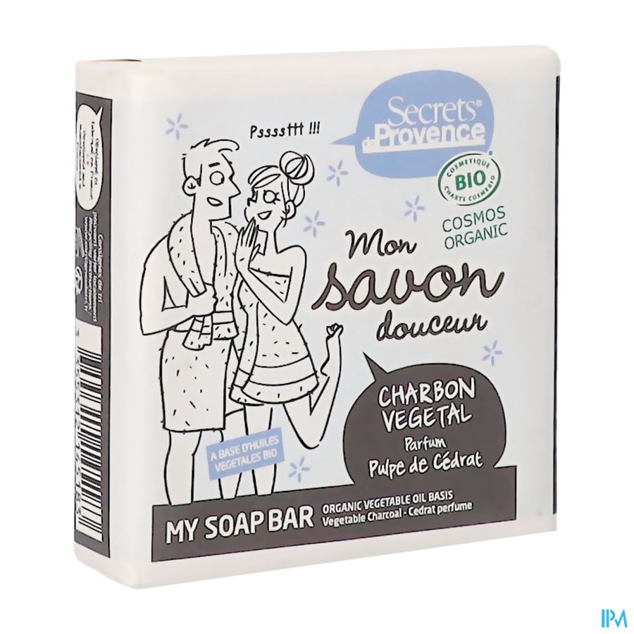 Secret De Provence Houtskool Zeep Bio 100g Secret De Provence Houtskool Zeep Bio 100g