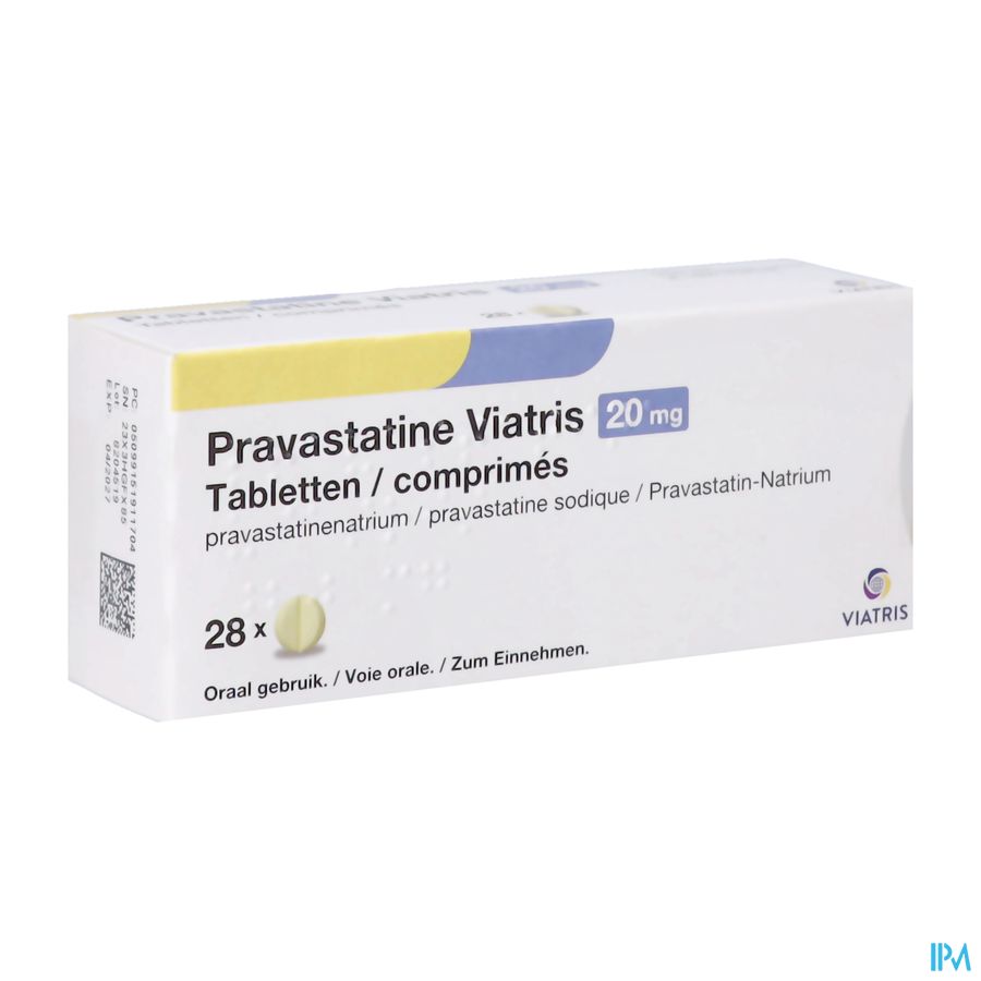 Pravastatine Viatris 20mg Comp 98 Pravastatine Viatris 20mg Comp 98
