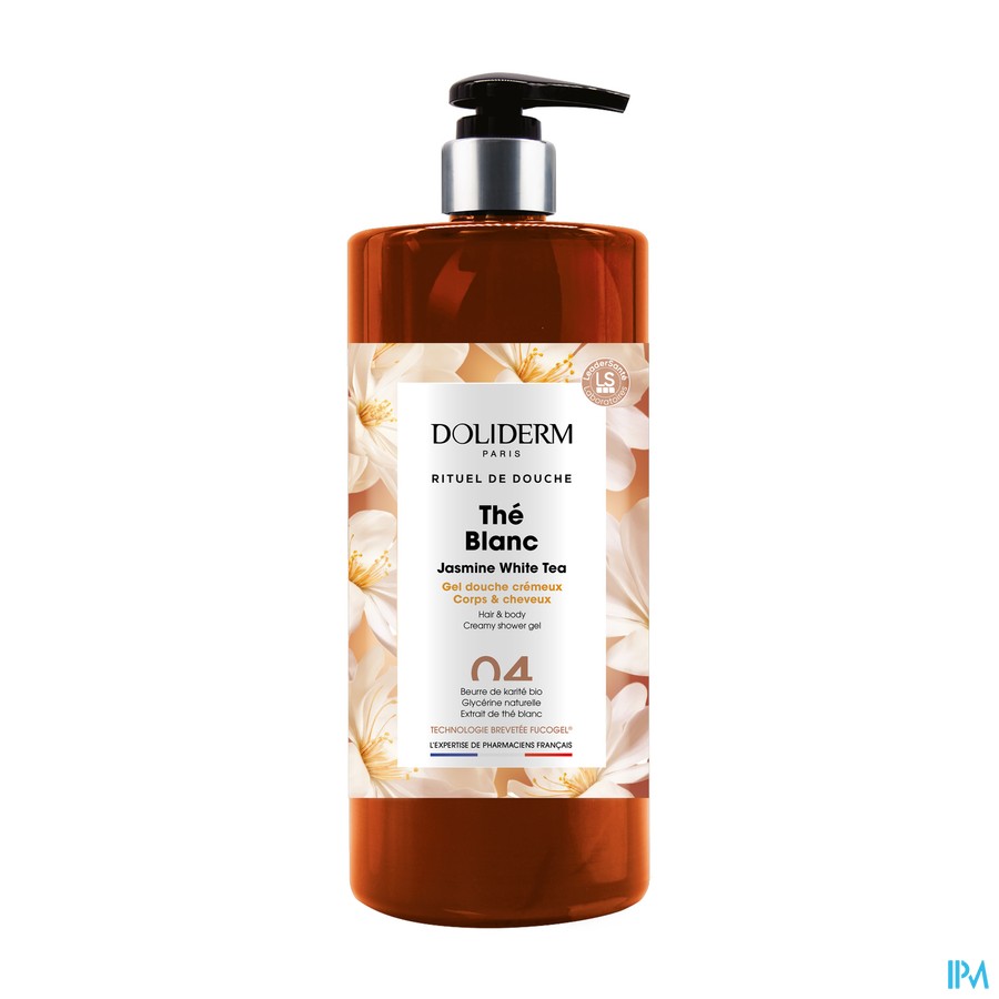 Doliderm Douchegel 2in1 The Blanc Pompfl 1l