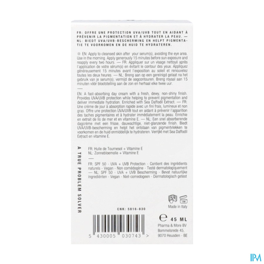 The Remedy Lab Hydra+ Fluid Moisturizer Spf50 45ml
