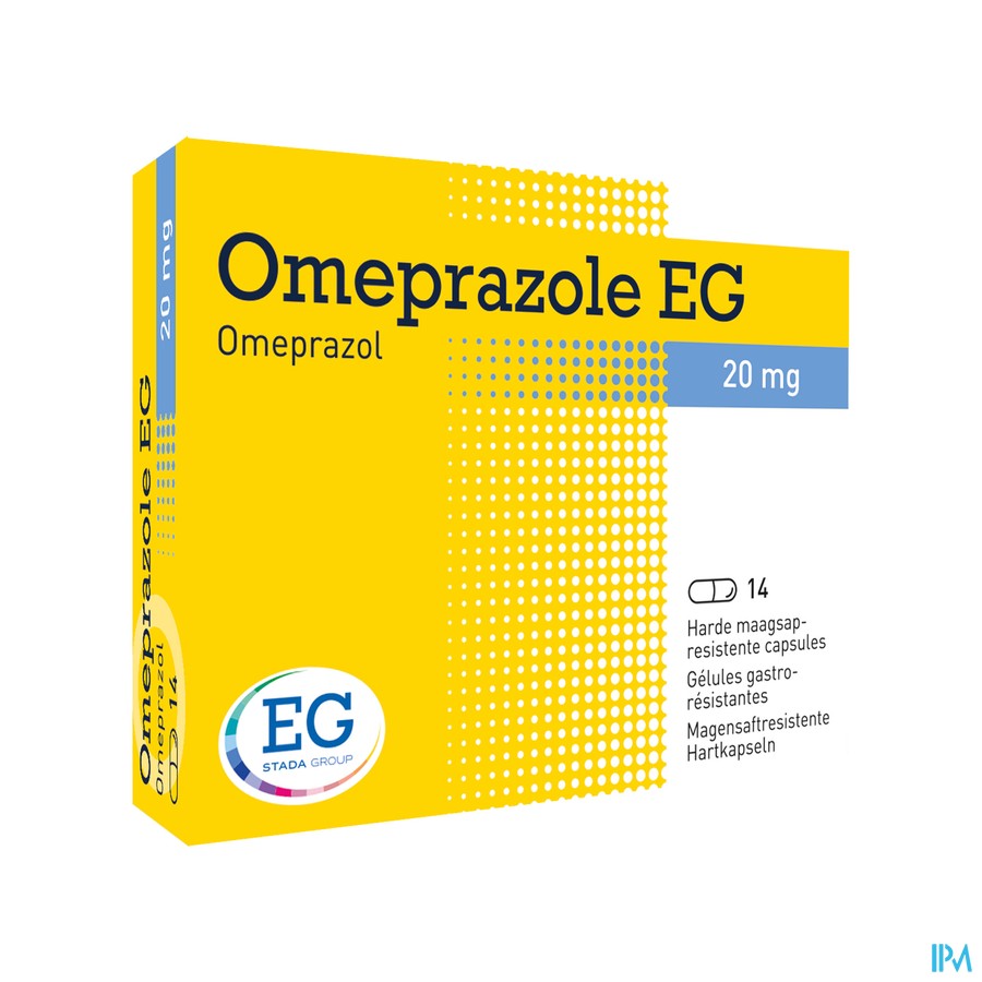 Omeprazole EG 20Mg Caps Maagsapresist Blis 14X20Mg