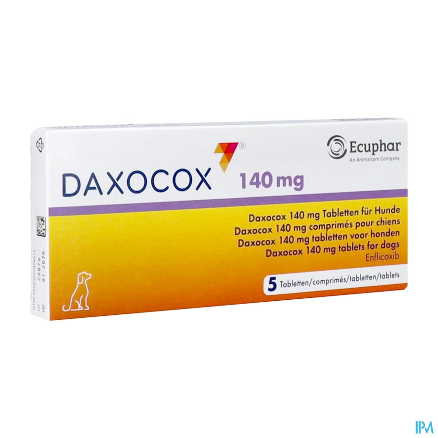 Daxocox 140mg Hond Tabl 5
