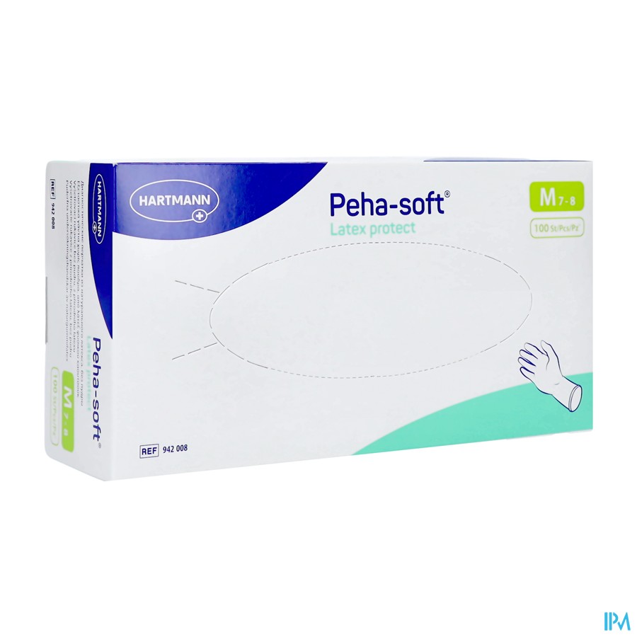 Peha Soft Handsch.latex N/pdr Protect M 100 942008