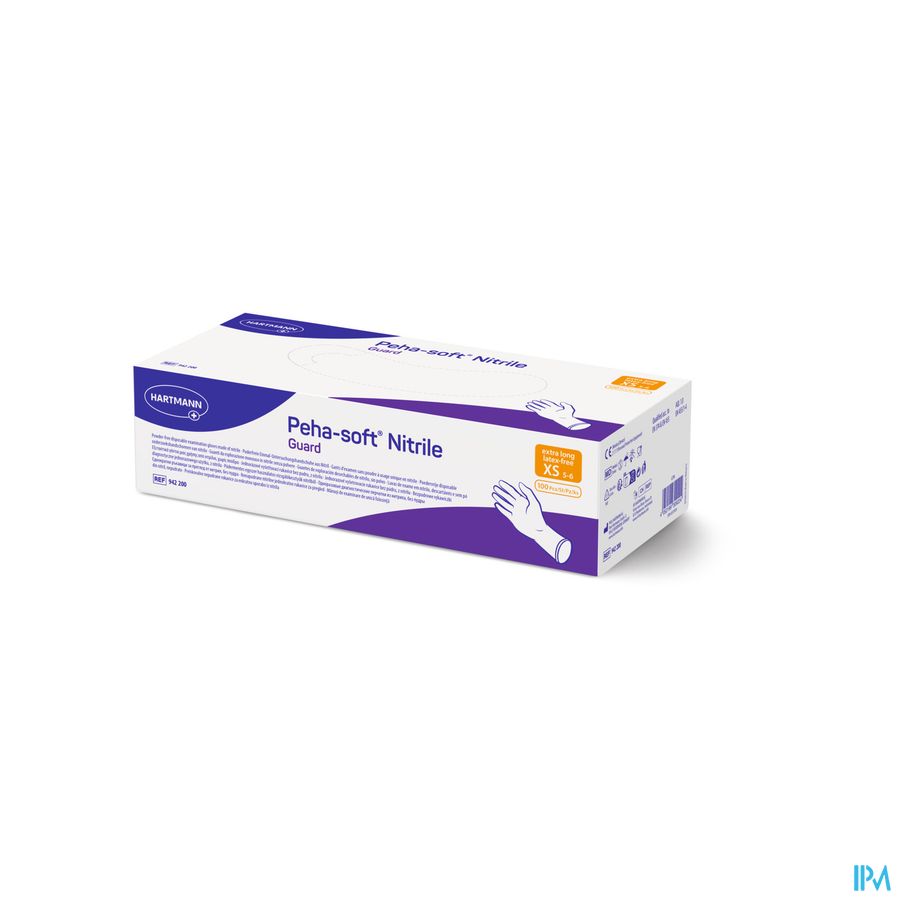 Peha Soft Handschoen Nitrile Guard Xs 100 9422004