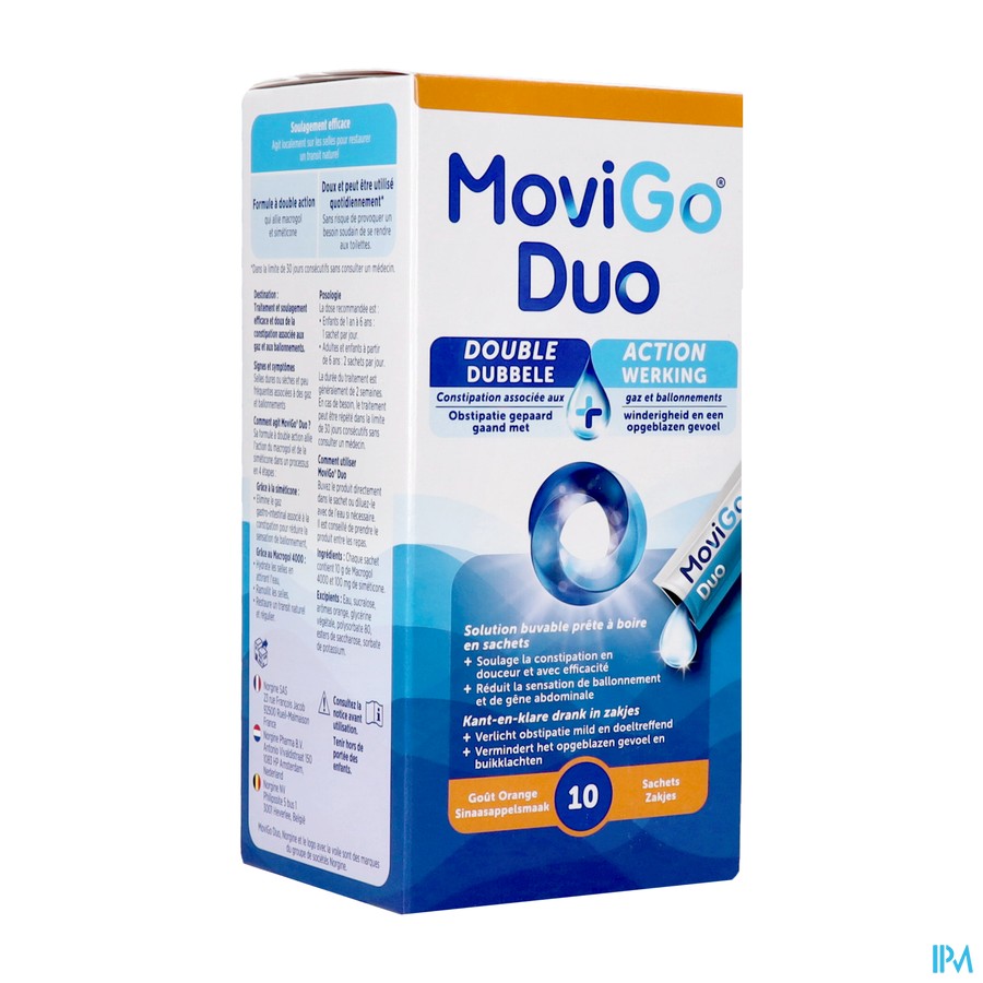 Movigo Duo Kant-en-klare Drank Zakjes 10