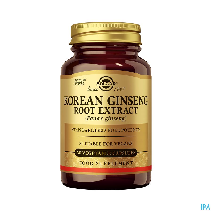 Solgar Ginseng Korean Root Extract V-caps 60 Solgar Ginseng Korean Root Extract V-caps 60
