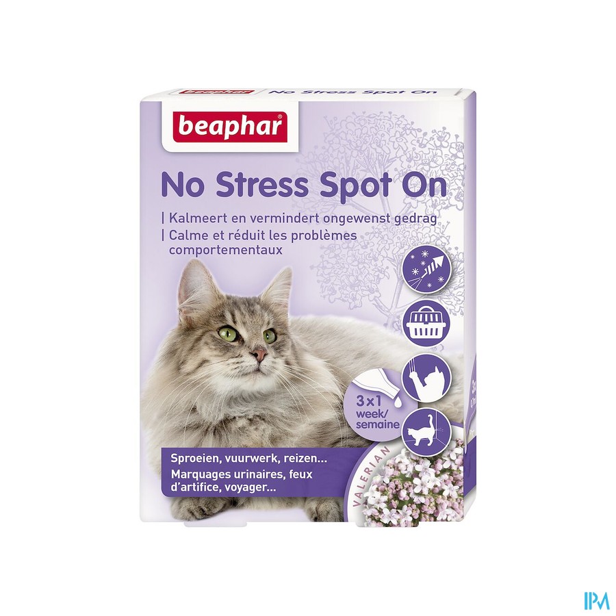 Beaphar No Stress Spot On Chat 3 X 0,4ml