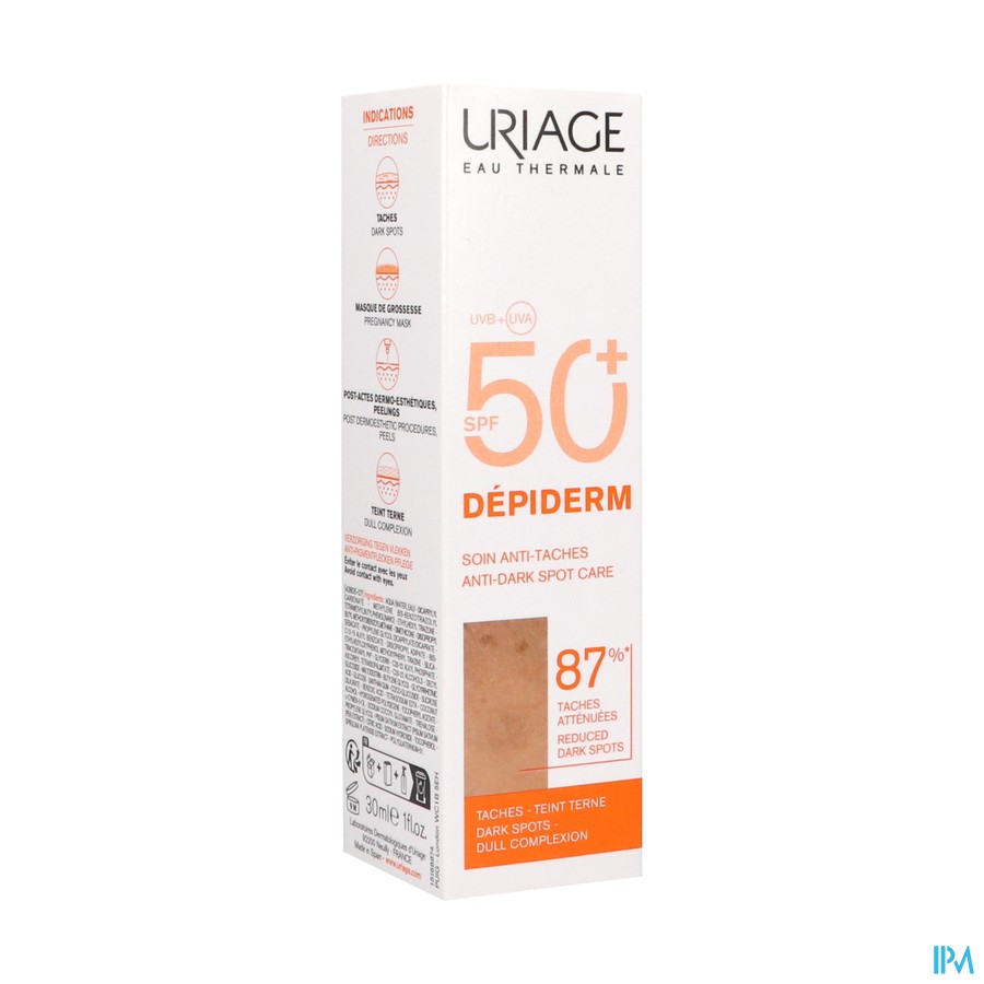Uriage Depiderm Dagverzorging T/vlekken Ip50+ 30ml