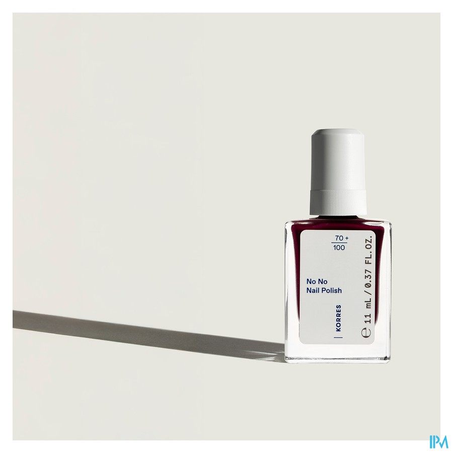 Korres Km No No Nail Polish 59 Burgundy Red 11ml