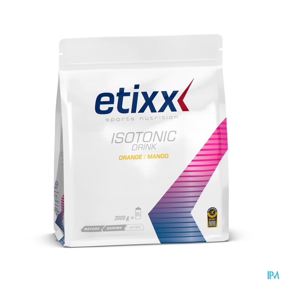 Etixx Isotonic Orange-mango Pouch 2kg