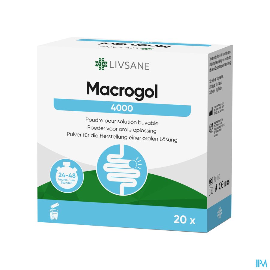 Livsane Macrogol 4000 Zakjes Poeder 20x10g