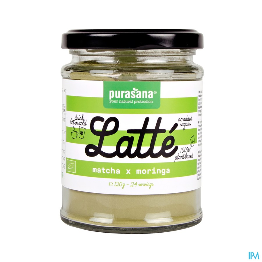 Purasana Vegan Latte Matcha Moringa 120g