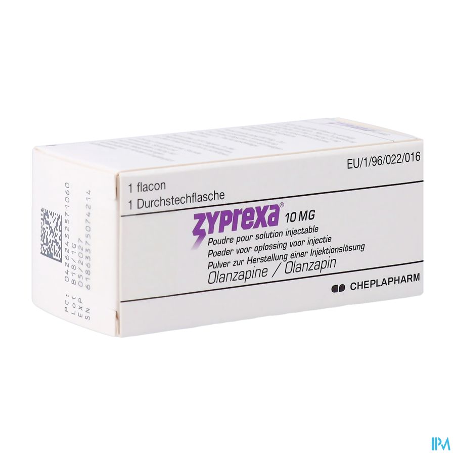 Zyprexa 10mg 1 Fl Pulv Sol Inj Zyprexa 10mg 1 Fl Pulv Sol Inj
