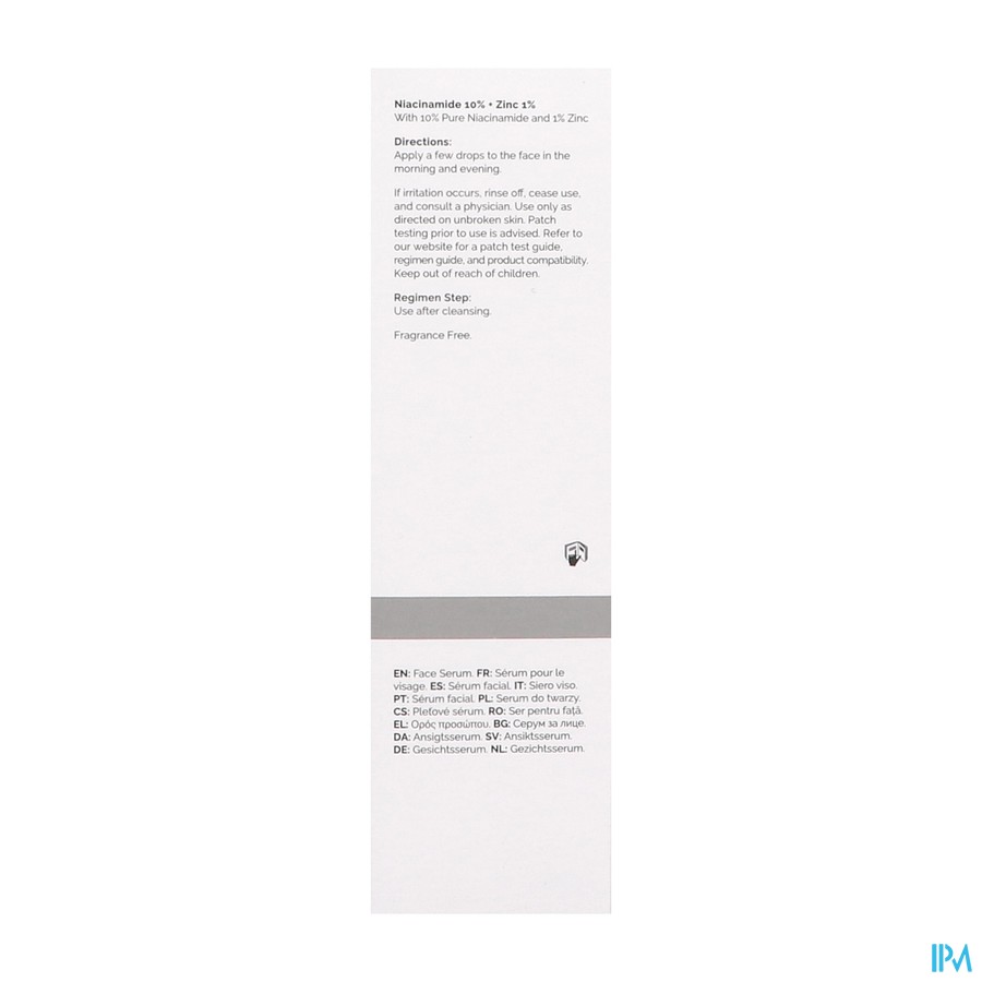 The Ordinary Niacinamide 10% + Zinc 1% 30ml
