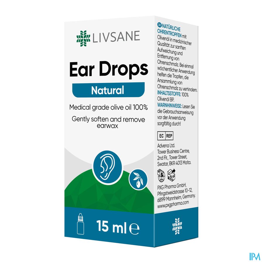 Livsane Ear Drops Natural 15ml