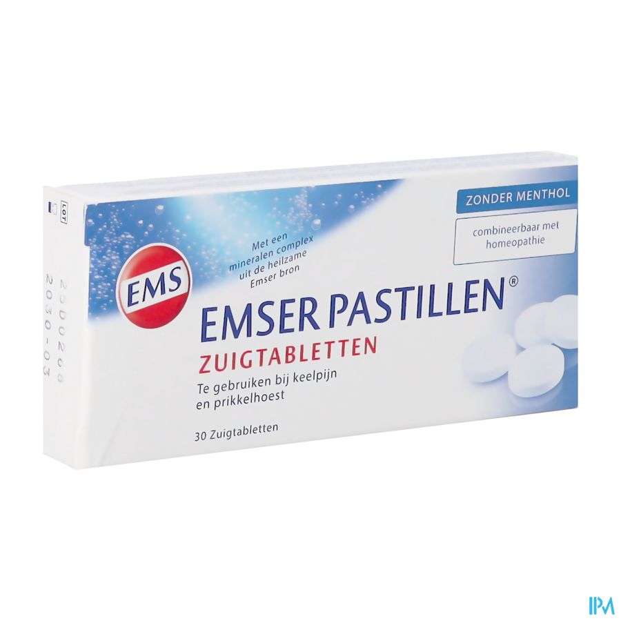 Emser Pastille Zonder Menthol 30 Emser Pastille Zonder Menthol 30