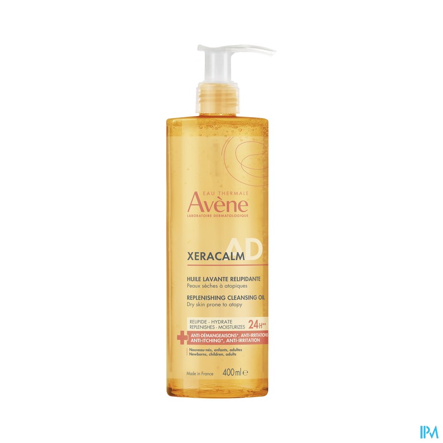 Avene Xeracalm Ad Wasolie Relipiderend 400ml Nf