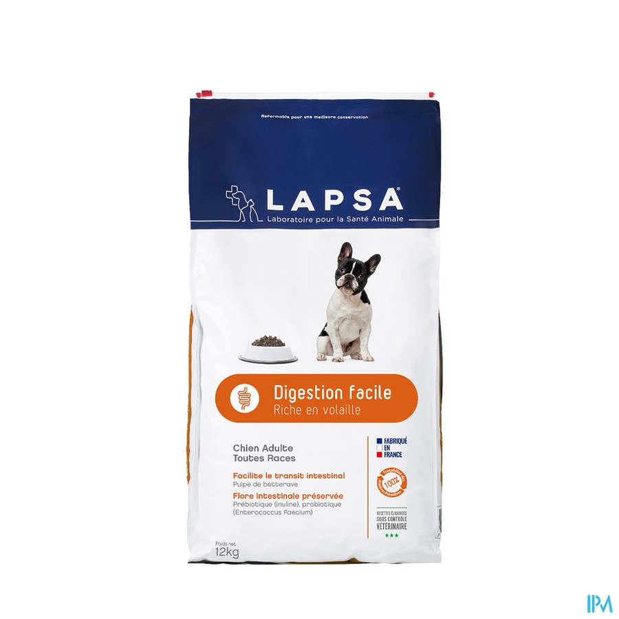 Lapsa Onp Chien Adulte Digestion Facile 12kg