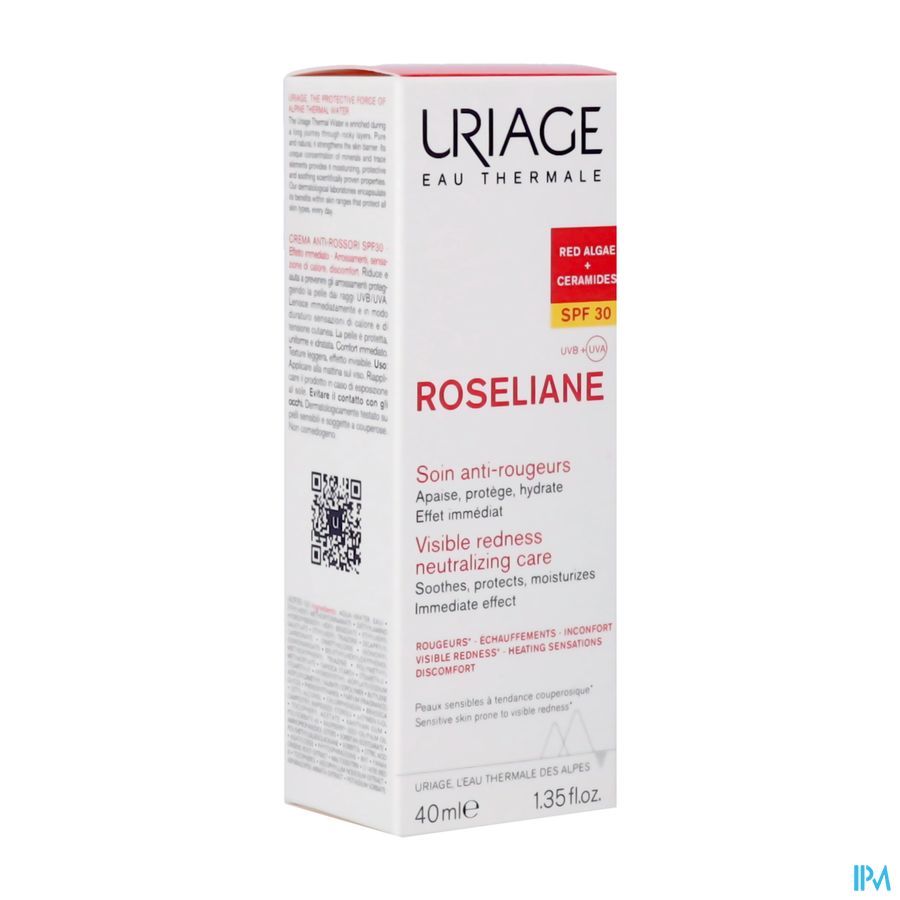 Uriage Roseliane Creme Anti Roodheid Ip30 40ml