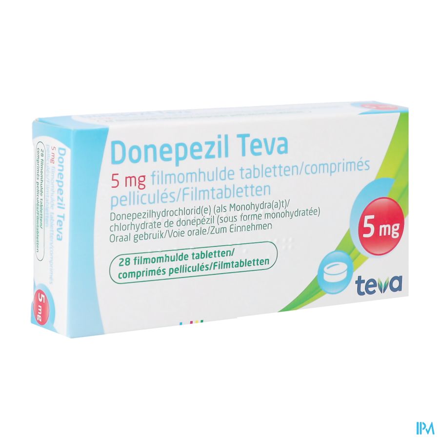 Donepezil Teva 5,0mg Comp Enrobe 28x 5,0mg Donepezil Teva 5,0mg Comp Enrobe 28x 5,0mg
