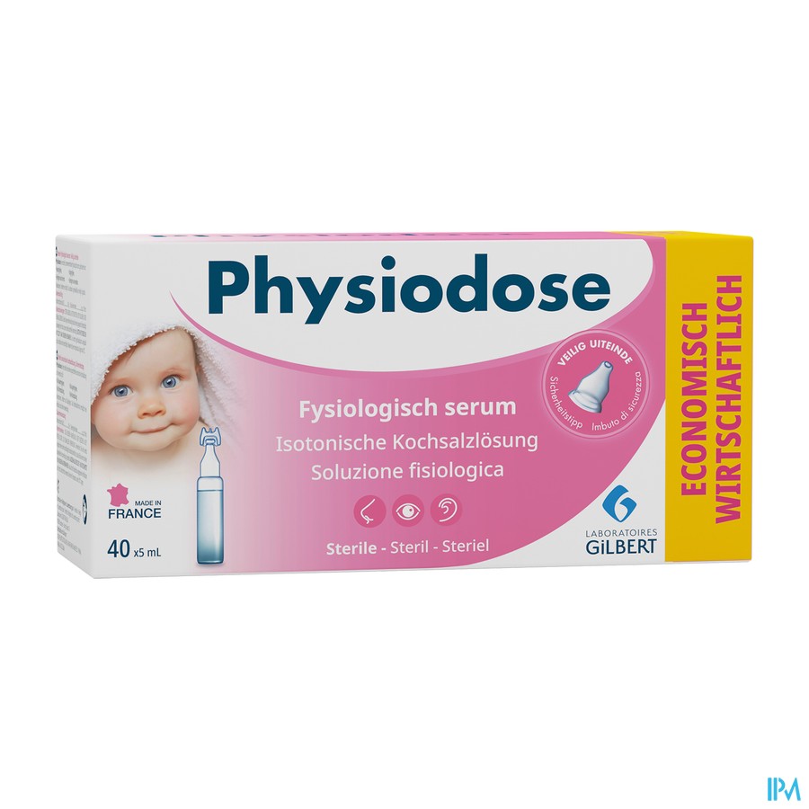 Physiodose Serum Fysio Ud Ster 40x5ml 608099